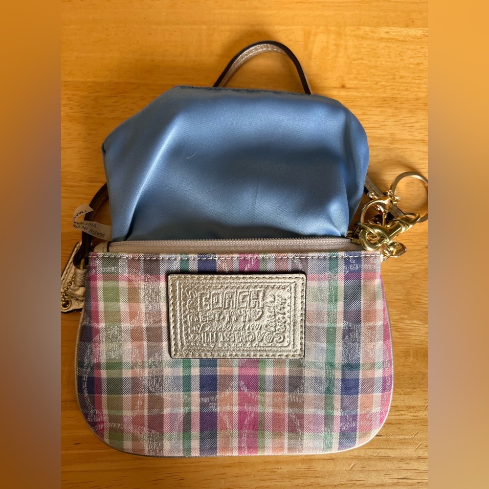 Coach Multicolor Plaid Wristlet - Picture 11 of 12